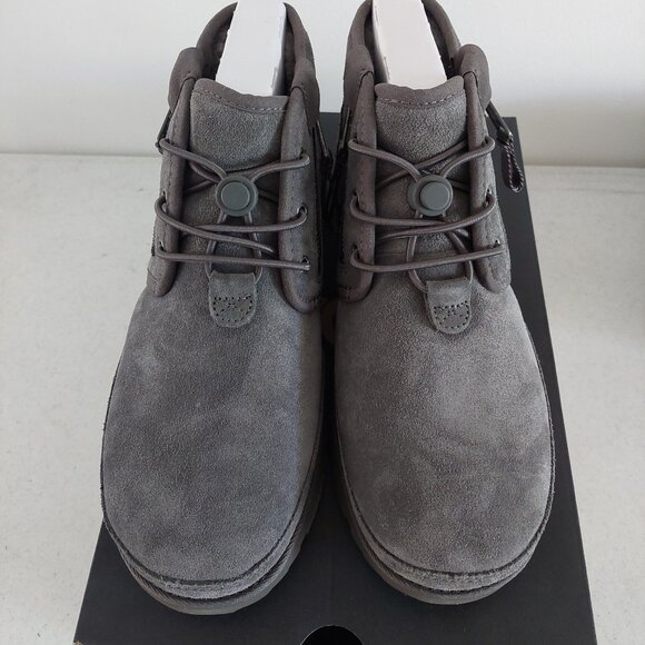 UGG 1127732 Mens Gray Leather Neumel Dual Zip II Boots Size 10 M - Picture 1 of 6